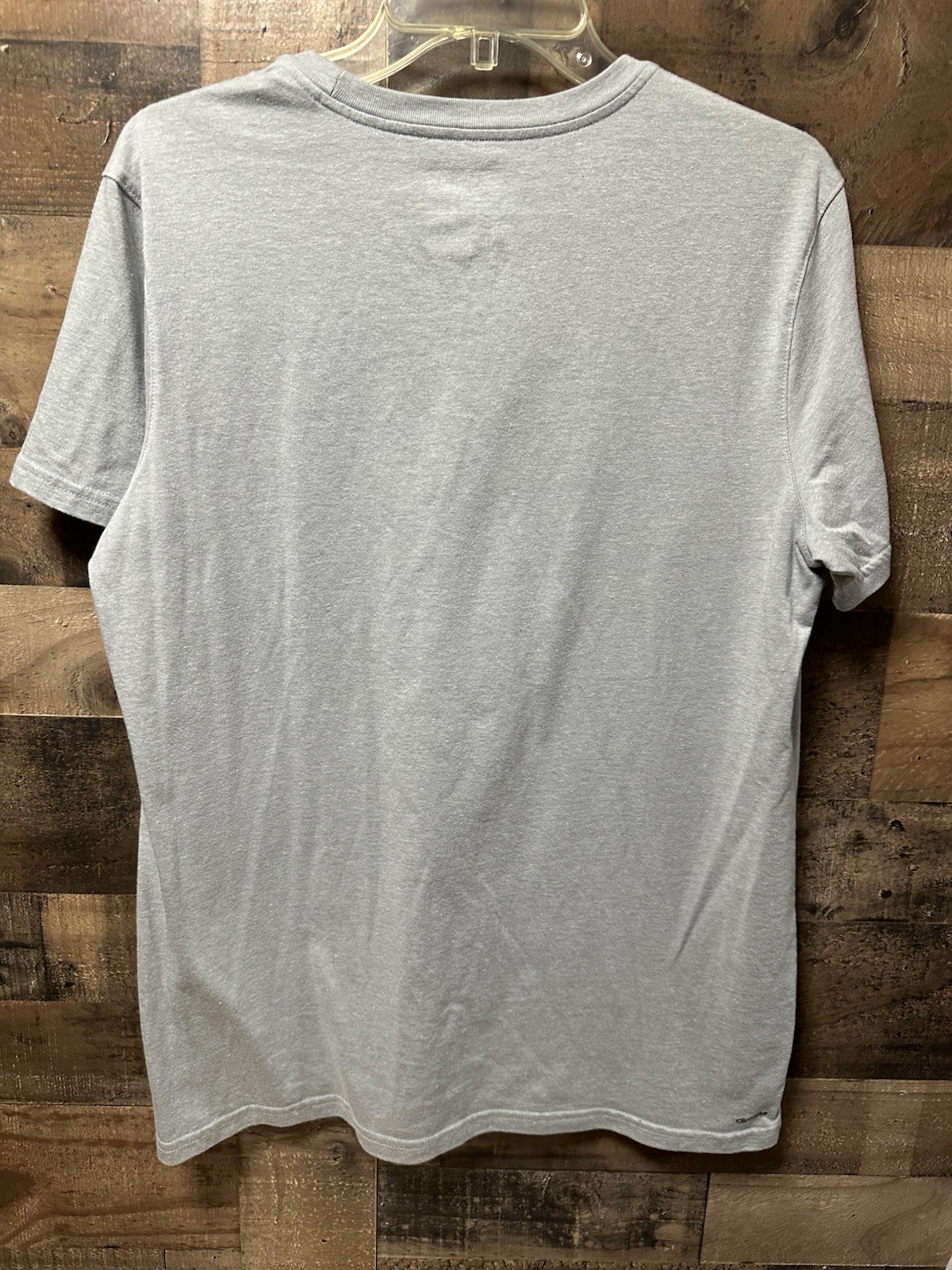 Adidas Go-To Performance Tee Men’s XL TG Gray Blue Logo Athletic T-Shirt gallery