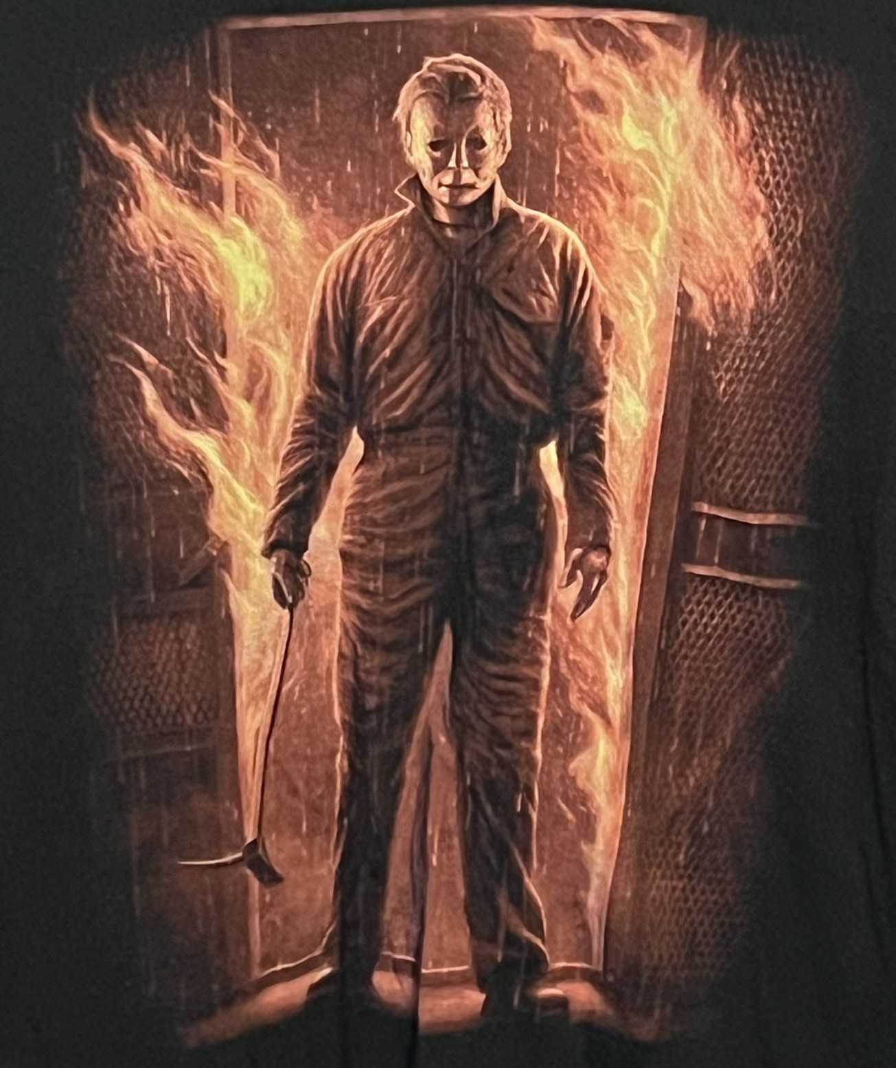 Fright Rags HALLOWEEN KILLS Let It Burn Michael Myers Mens T Shirt LG Large OOP gallery