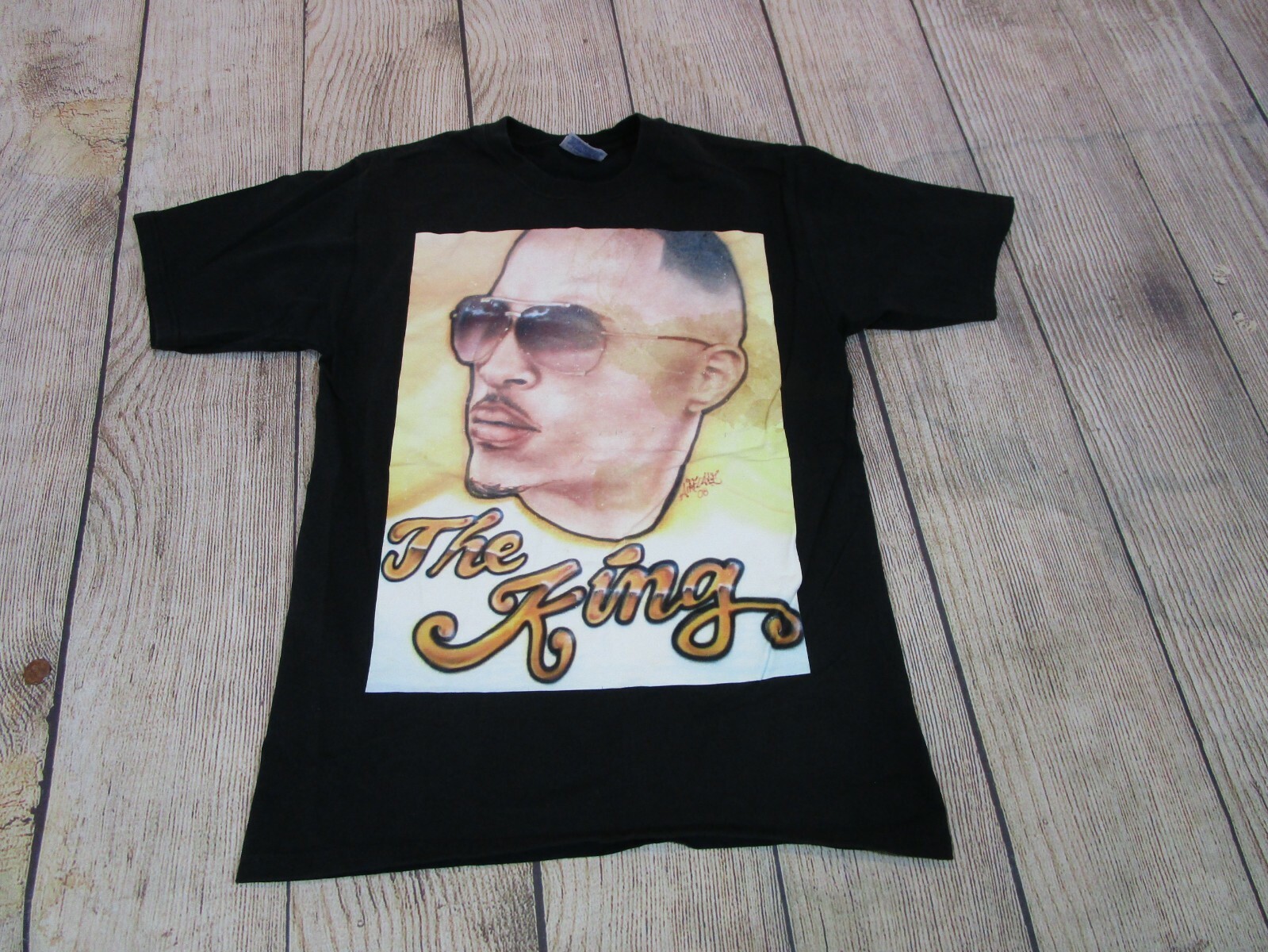 BOOTLEG T.I.P. Harris "The King" Photo Rap Hip-Hop Tee Black T-Shirt Men's Small gallery