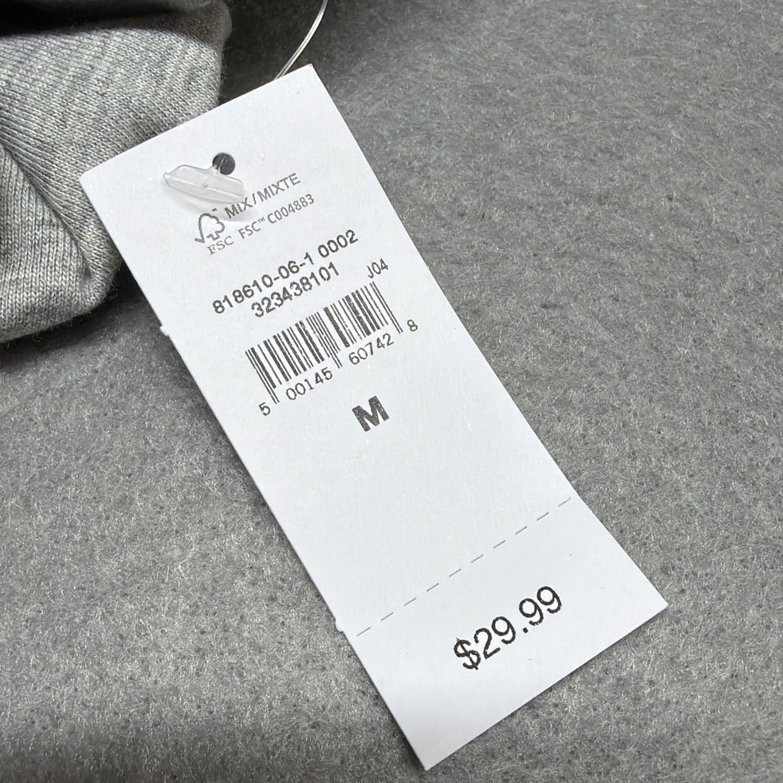 Gap Everyday Soft Long Sleeve Shirt Mens Medium Gray Crew Cotton Solid $30 MSRP gallery