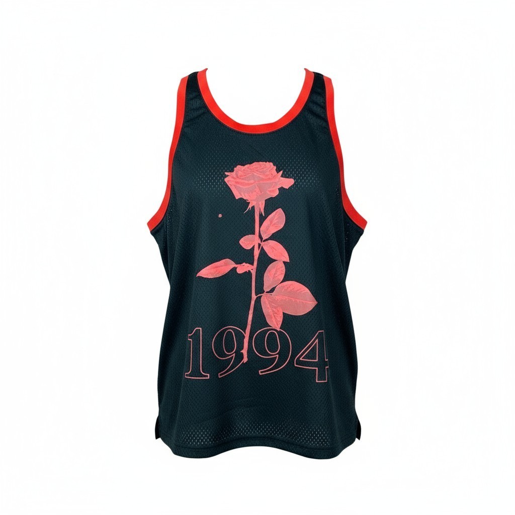 Forever 21 1994 Rose World Wide Scoop Neck Sleeveless Black Tank Top Size Medium gallery