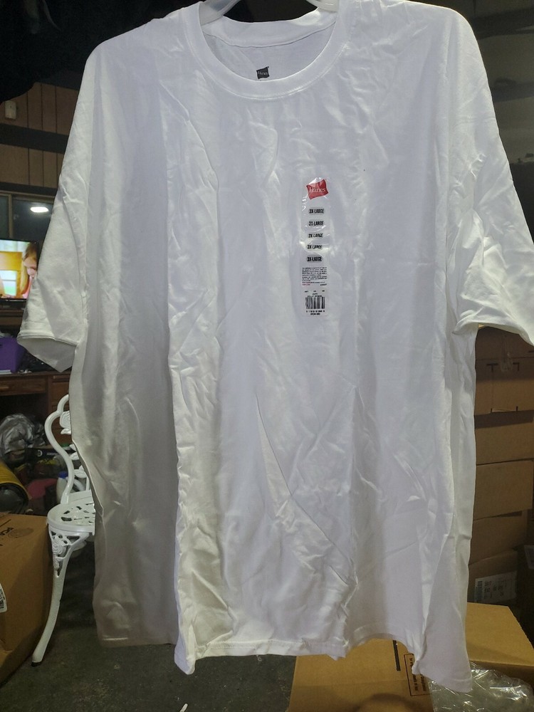Hanes Basic T-Shirt Cotton Comfort Soft white heavyweight 3xl