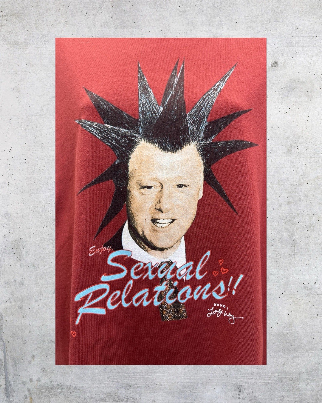 Golf Wang Clinton Sexual Relations Graphic T Shirt Red Large Tyler The Creator gallery