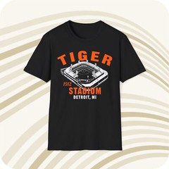 Throwbackmax Tiger Stadium 1912 Classic Cut Baseball T-Shirt – Detroit Tigers