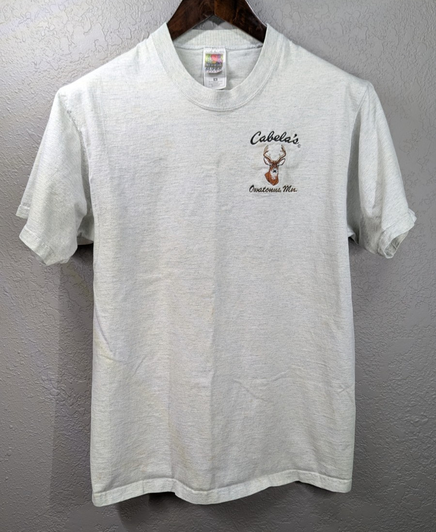 Vintage Cabela’s Big Buck Men’s M Embroidered Shirt Owatonna MN Outdoor Hunting