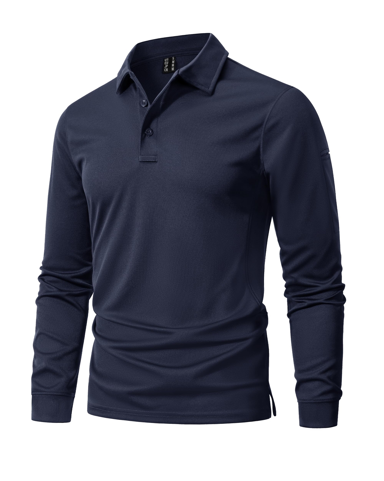 Men's Polo Shirt Quick Dry Performance Lightweight Sports Long Sleeve T-Shirts gallery