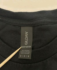 Pepper Gildan Tee Shirt Mens Medium Black With White Lettering Y2K Unisex