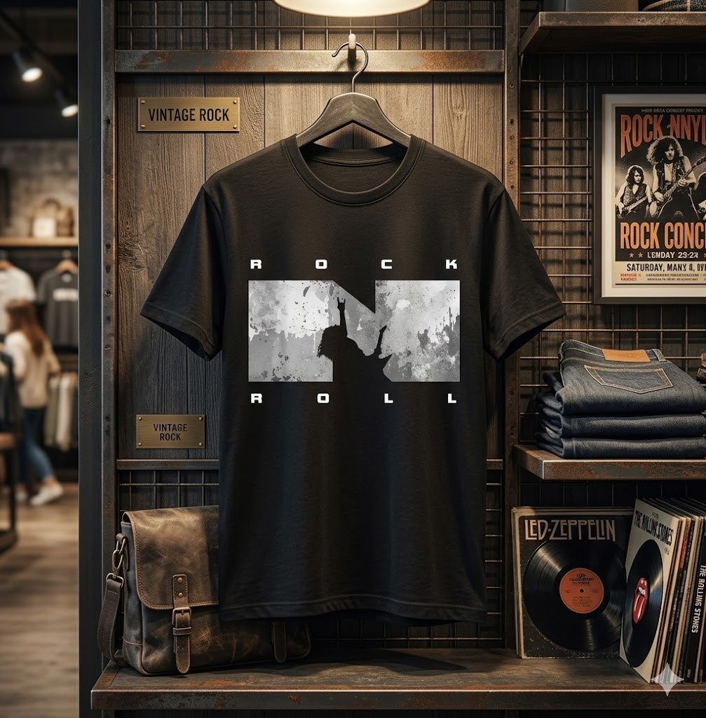 Rock N Roll Guitar T-Shirt - H093 gallery
