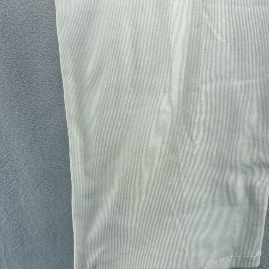 Madewell Tank Top Men's XS White Ribbed Blank Beater Solid layer Cotton NEW gallery