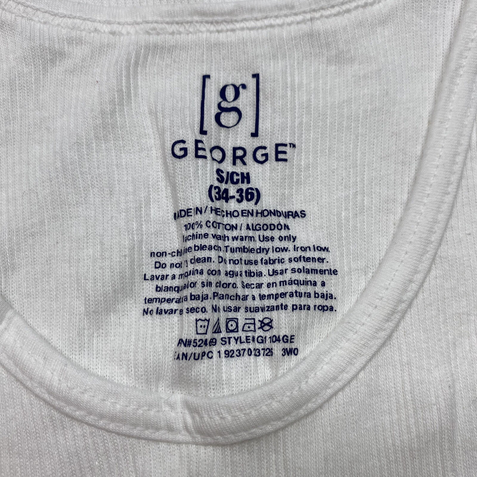 George Mens A Shirt sz S White Long Length 3 Pack Classic Dad Core Normcore NEW gallery
