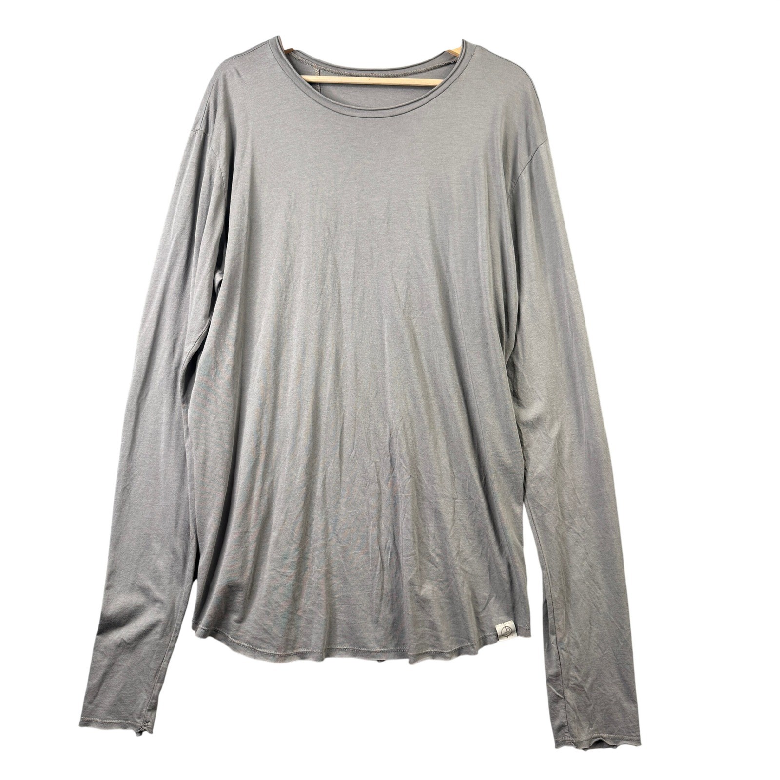 One Golden Thread Gray Long Sleeve T-Shirt Size XL Unisex Tencel Supima Cotton gallery