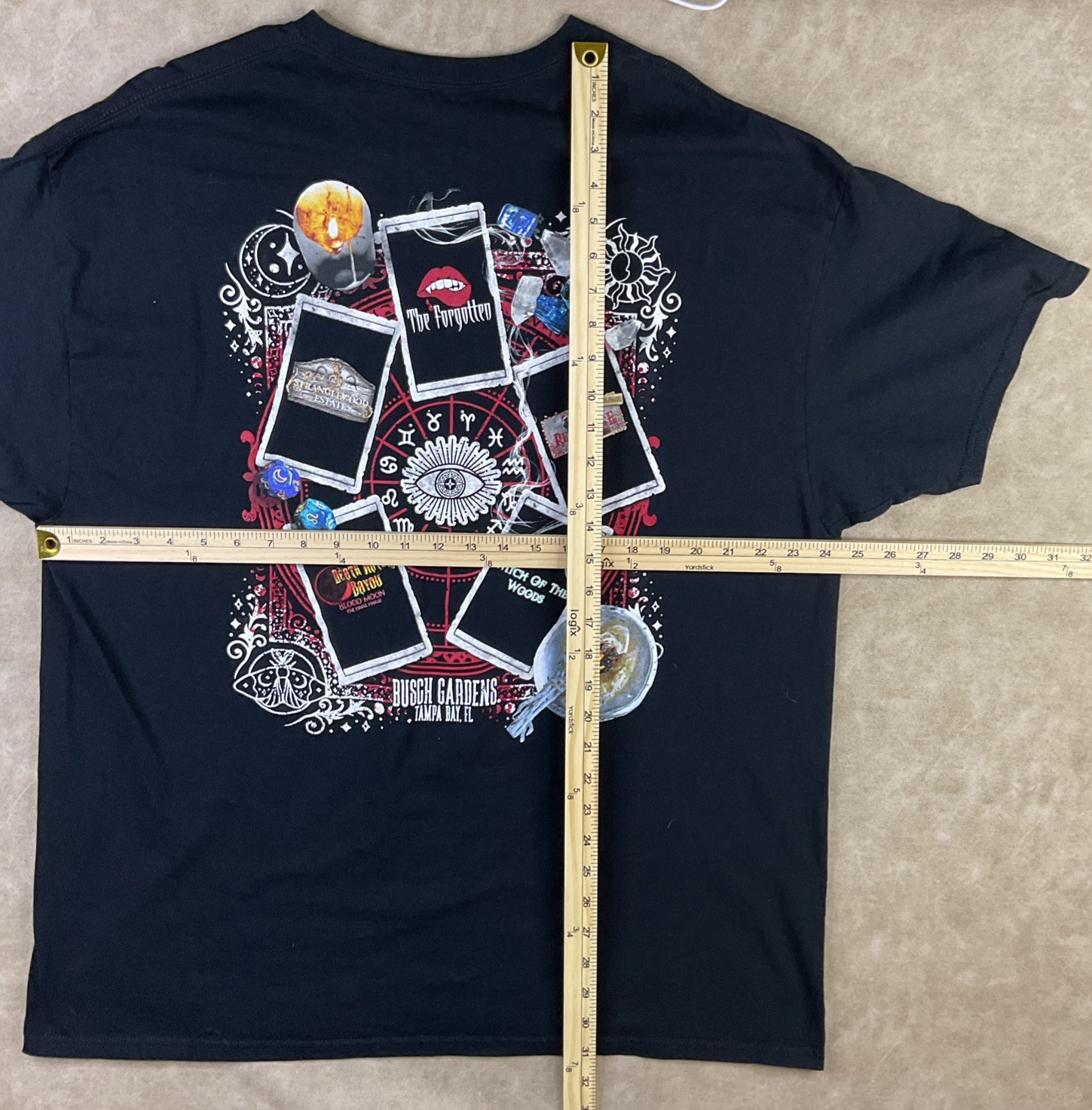 Busch Gardens Howl O Scream T-Shirt Sz 2XL Halloween The Forgotten Graphic Tee gallery