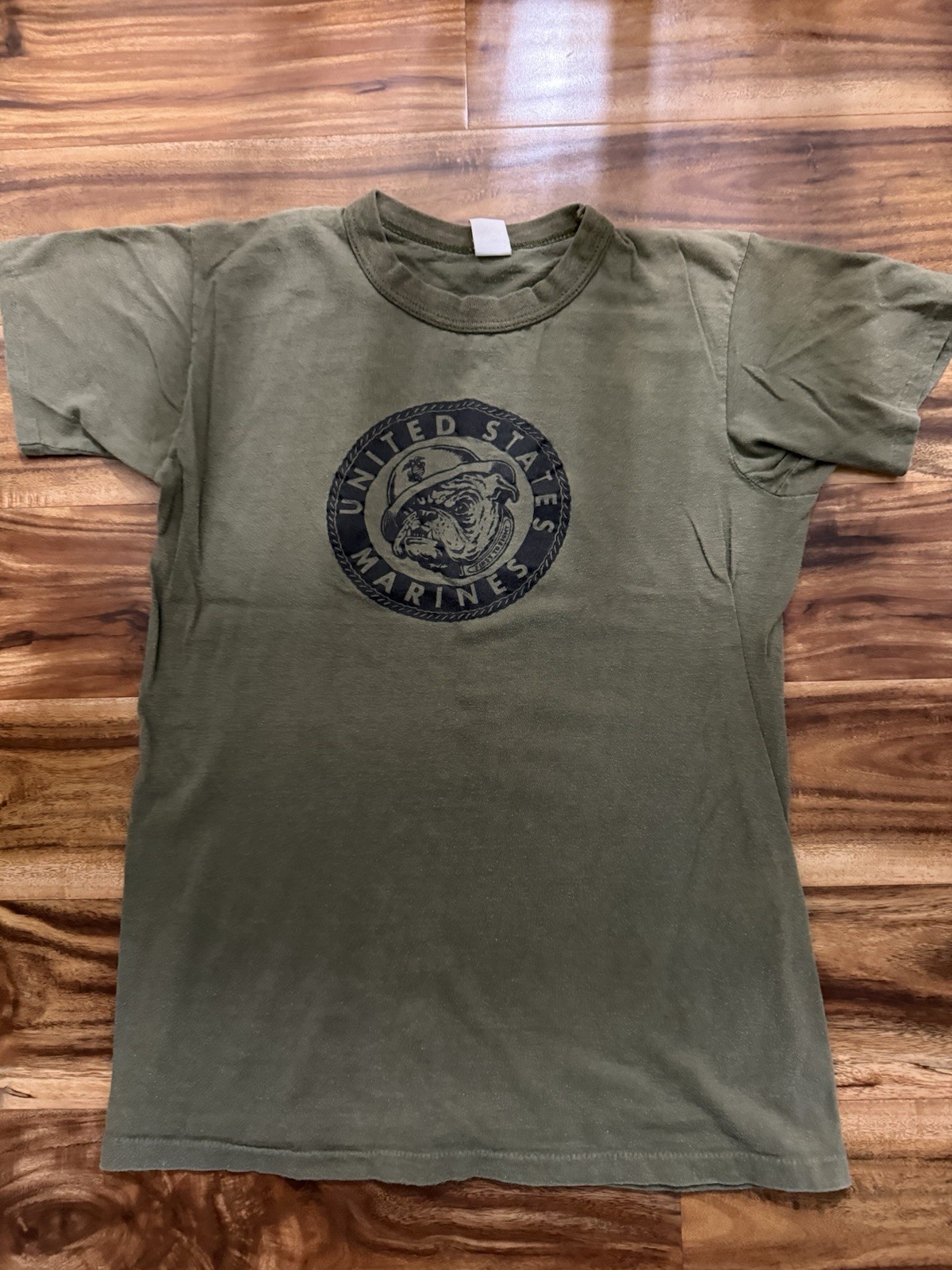 Vintage Sportswear U.S. Marine Single Stitch Green Tshirt Fast Shipping