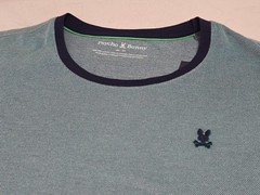 NEW Psycho Bunny Big & Tall Quinton Textured Pique Green Combo S/S Tee SZ 6XL