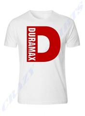 Duramax Big D Design Color White Tee S – 5XL T-Shirt Tee