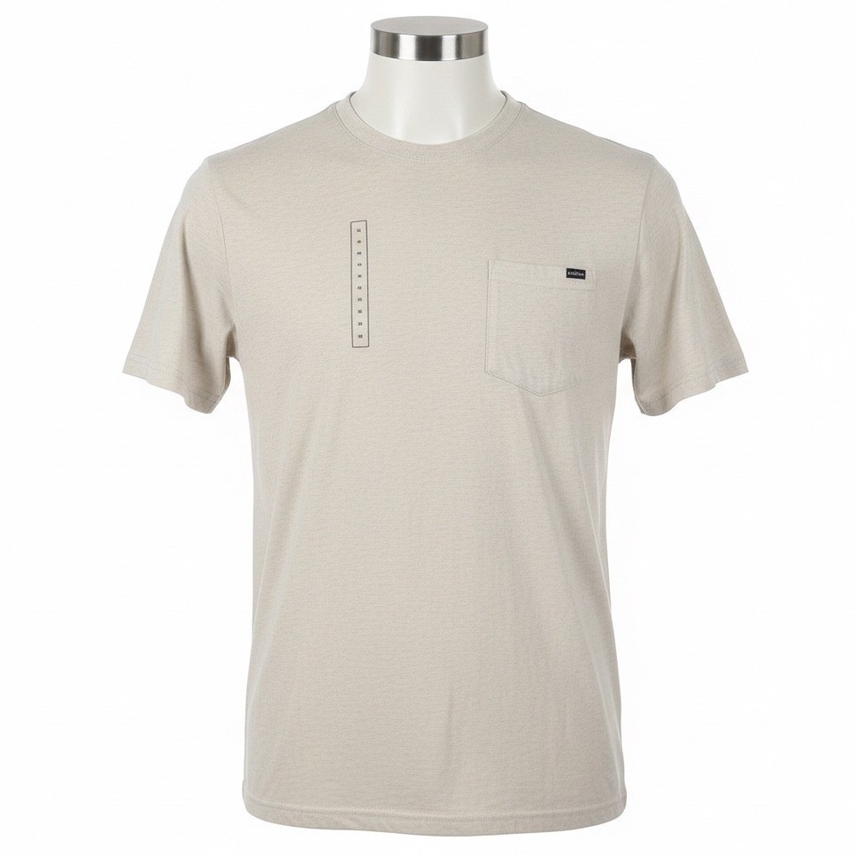 Chubbies The Bowl of Oatmeal Pocket T-Shirt Mens Medium M Cream Tan Gray Casual