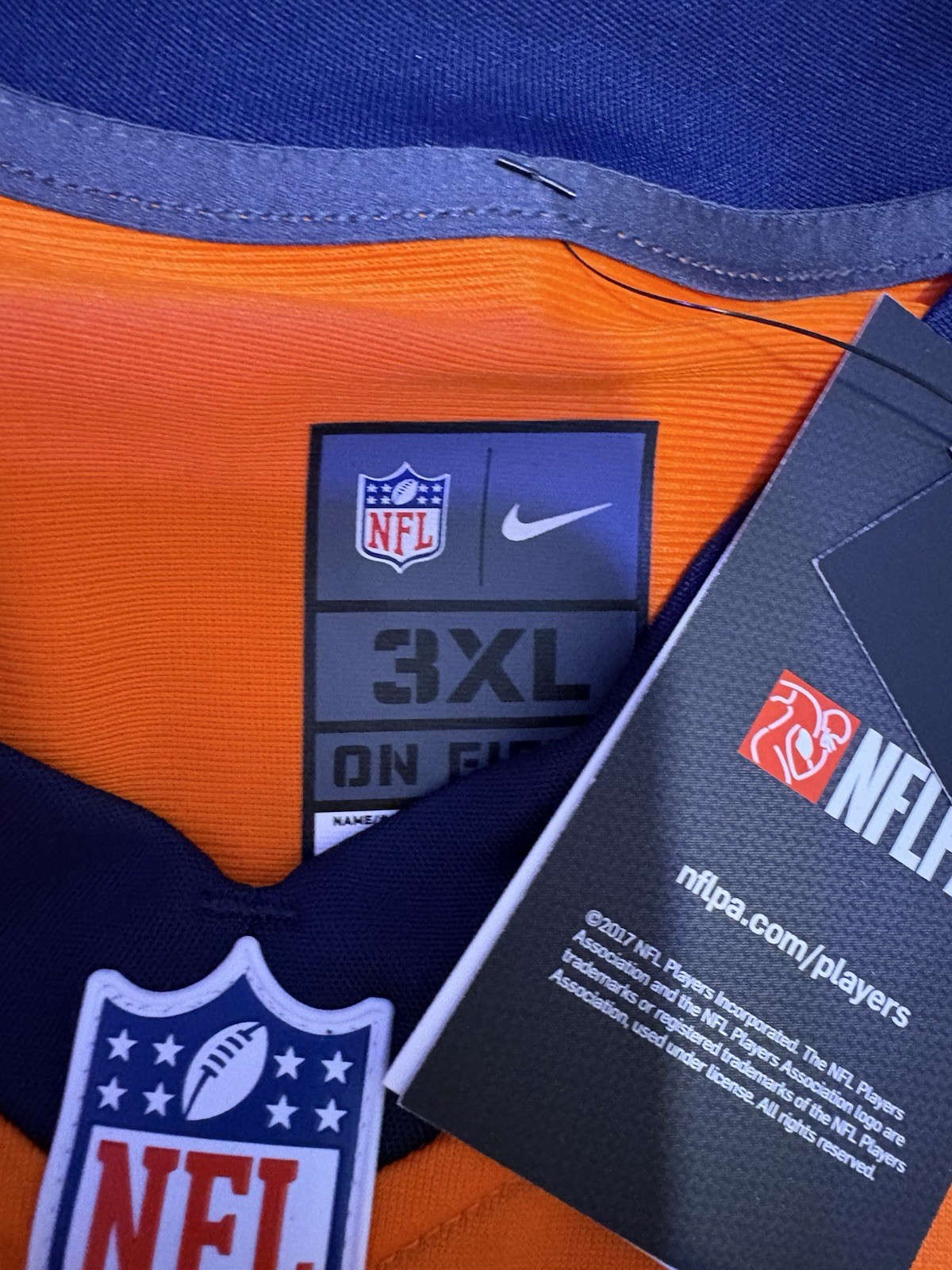 Nike Denver Broncos Russell Wilson Jersey Mens 3XL Orange NEW NFL gallery