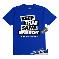 1 Low Game Royal Blue White Black 2024 T Shirt to Match K2