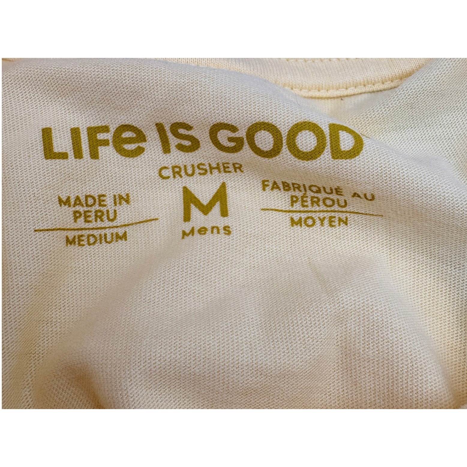 Life is Good Mens Crusher Tee Yellow Sea Turtle Sunset Graphic Shirt Size Medium gallery