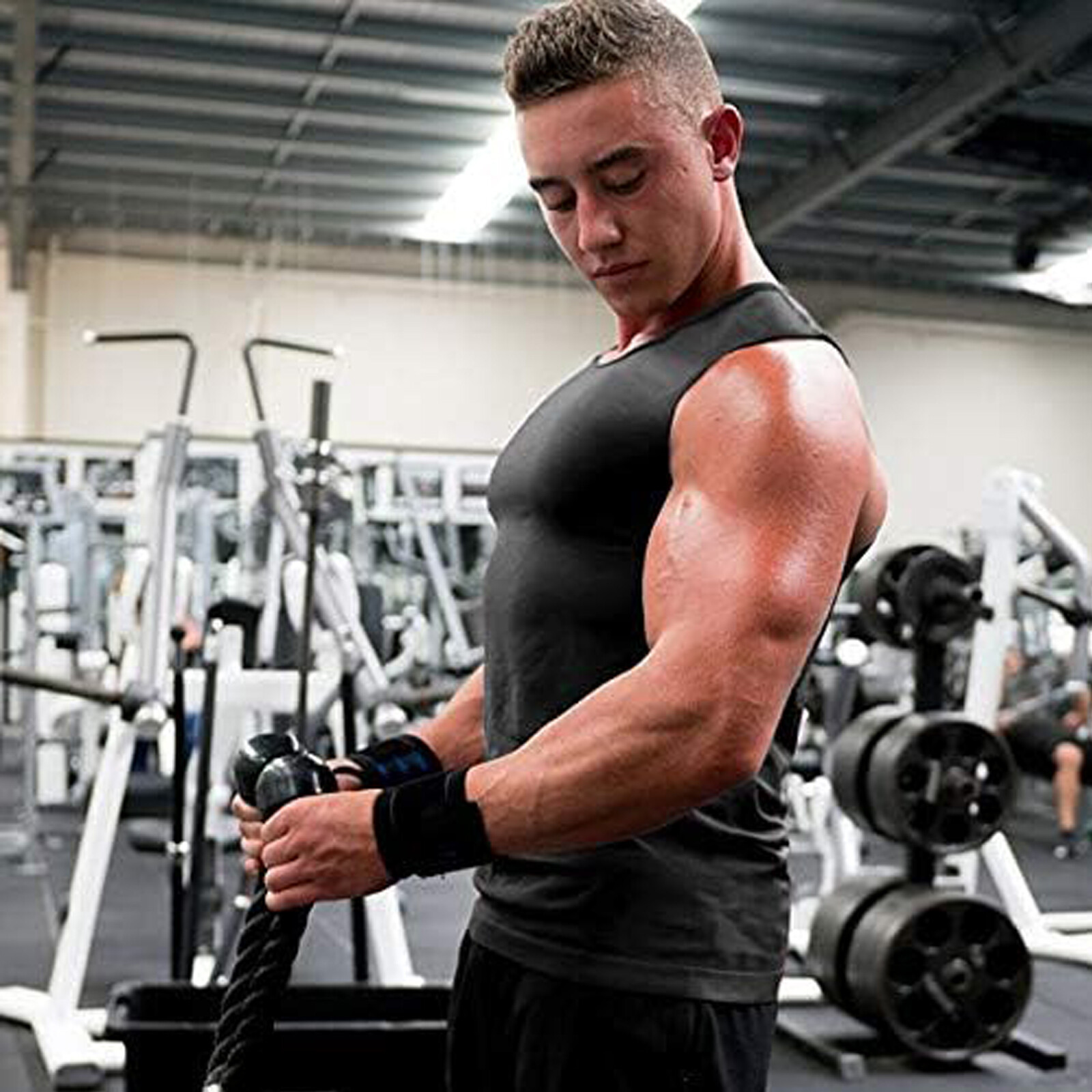 Mens Compression Vest Tank Top Sports T-Shirt Slim-Fit Muscle Undershirt Workout gallery