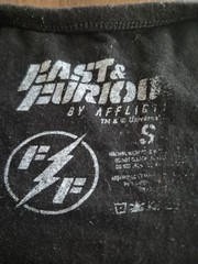 Fast & Furious Black Cold Shoulder T-Shirt Small