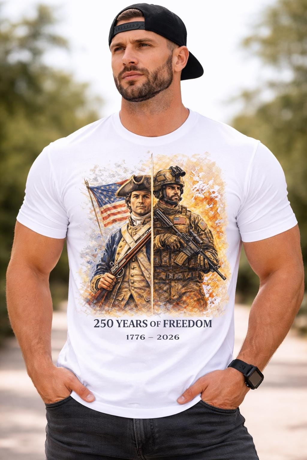 America 250th Anniversary Shirt, Revolutionary War Soldiers Tee, 1776-2026 gallery