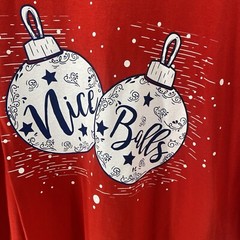 Holiday Ornaments Nice Balls Classic Unisex Crewneck T-shirt Red Size 2XL