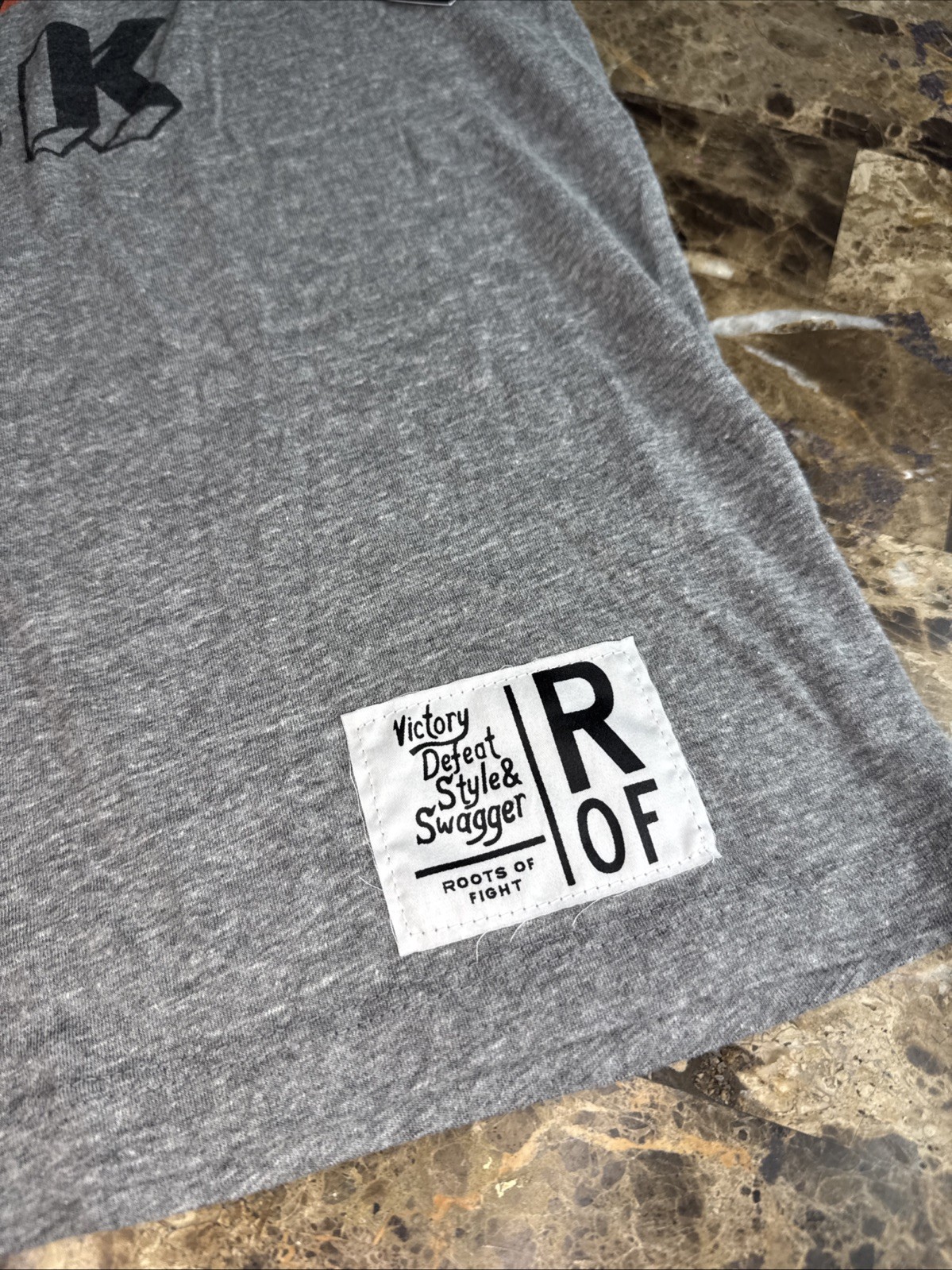 Roots Of Fight CM Punk Black Sheer Gray T Shirt Graphic Tee Sz XL New W Tags gallery