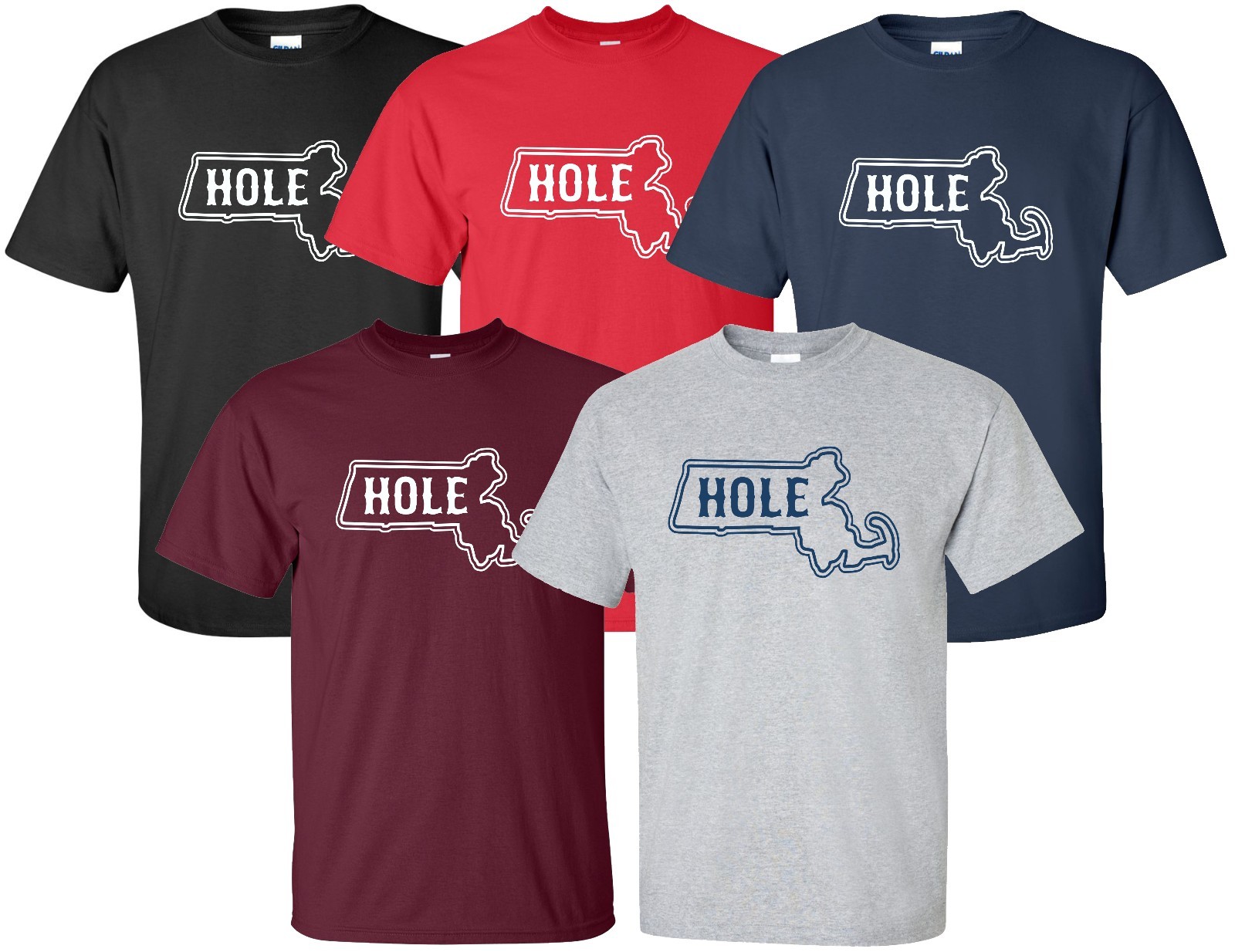 "Masshole" T-Shirt Sz S-4XL massachusetts mass hole bay state boston new england gallery