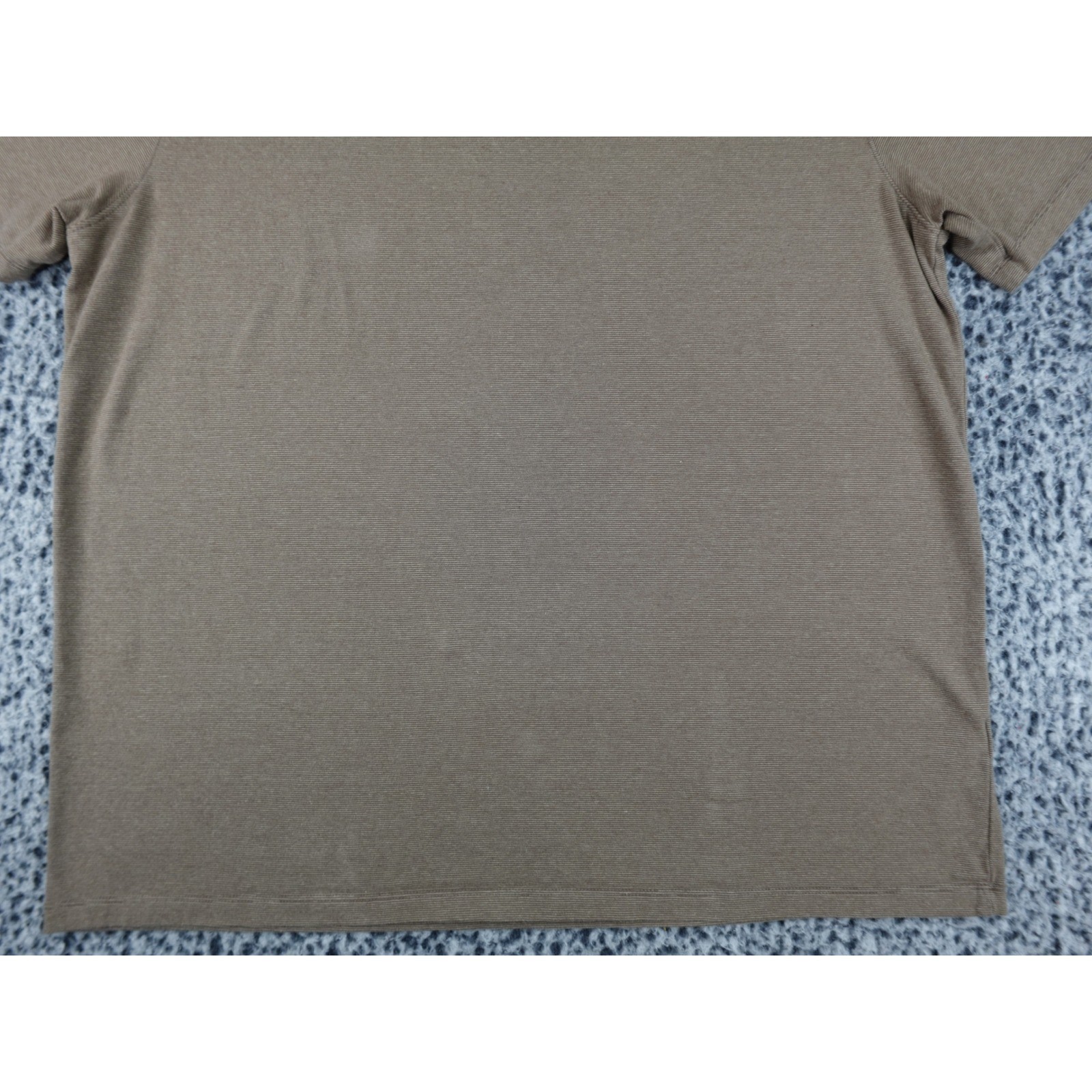 DKNY T-Shirt Mens XL Brown Excellent Ribbed Texture Short Sleeve Cotton Spandex gallery