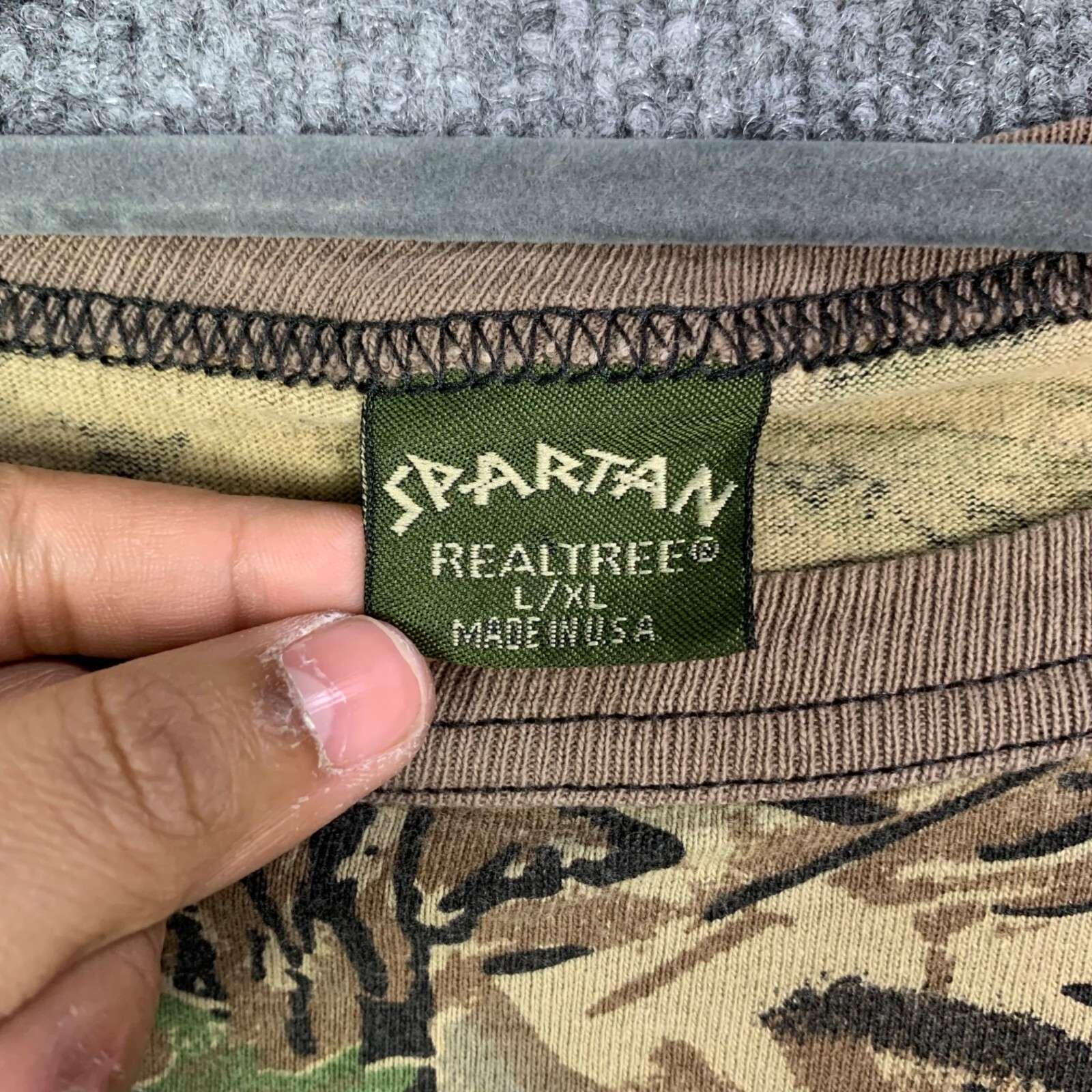 Vintage Spartan Realtree Como Long Sleeves Pullover Shirt Mens L/XL USA MADE gallery