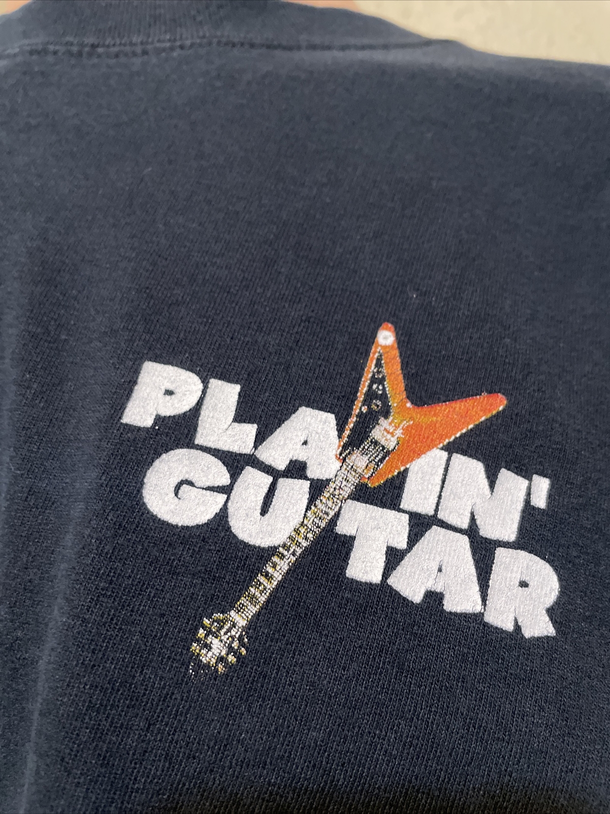 Vintage 90’s You Can Never Have Too Many Guitars Black Shirt Size XL gallery