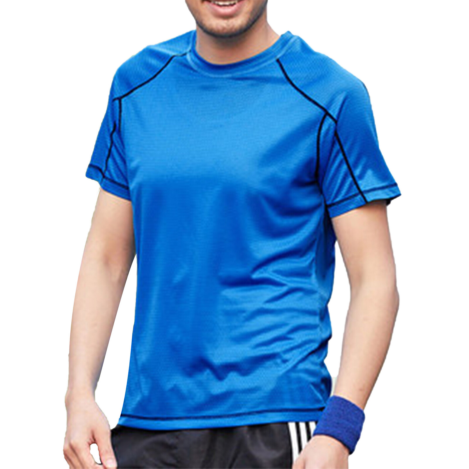 Men Swim Shirt Short Sleeve Uv Shirt Athletic Quick Dry Tshirt Tee New gallery