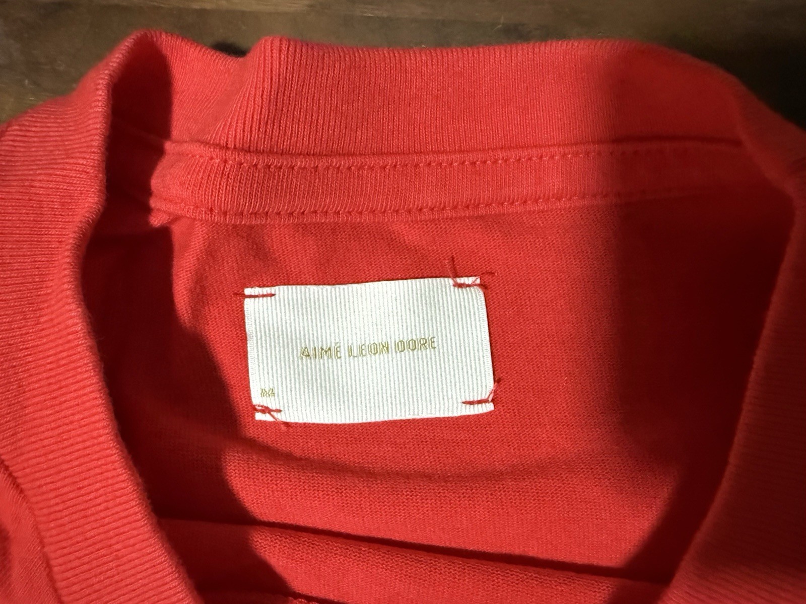 Aime Leon Dore ALD Crest Pocket Tee in True Red Men’s Sz Medium T-Shirt gallery