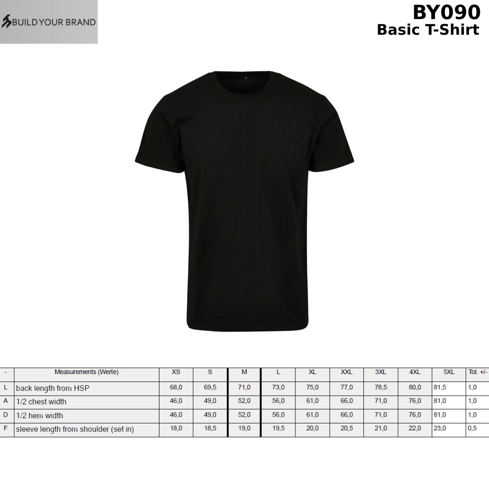 Build Your Brand Basic t-shirt - Set-in sleeves, Light crewneck gallery