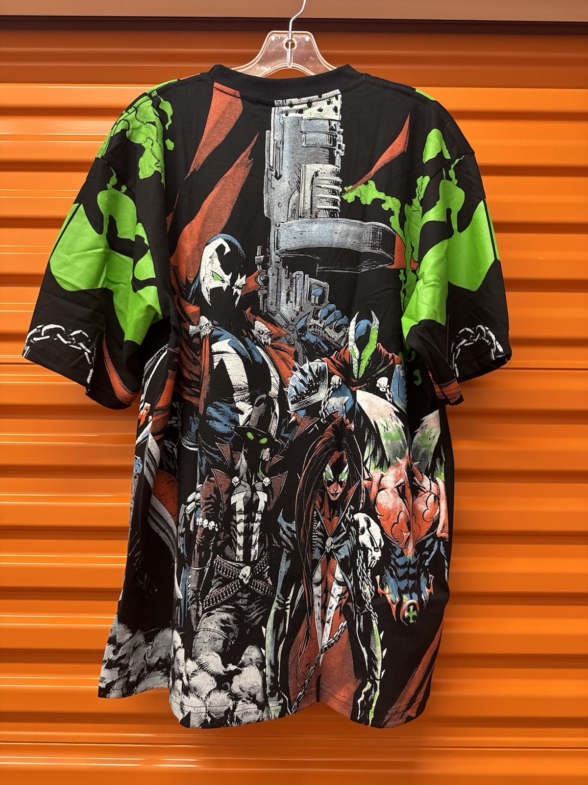 Spawn Modern AOP Black T-shirt Size XL Crown Tag All Over Print Comics gallery