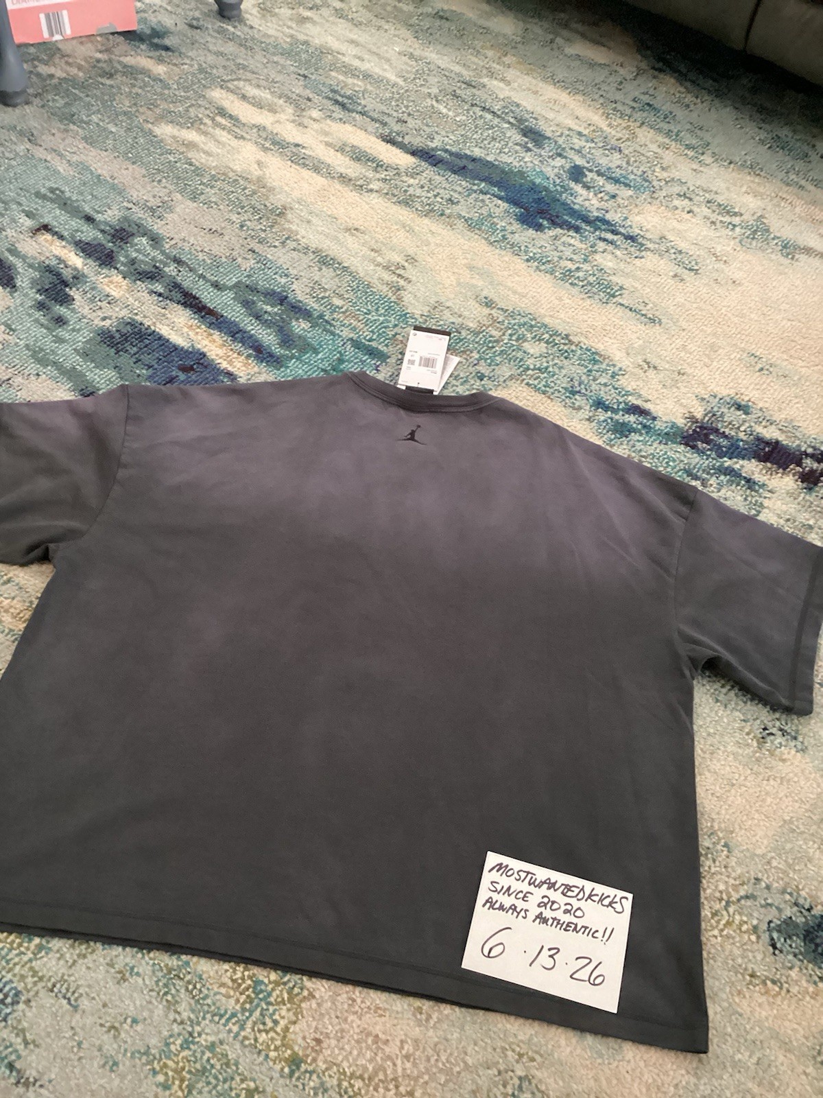 NWT Nike Air Jordan Shooting Graphic Anthracite Loose Fit T-Shirt Men’s Sz XXL gallery