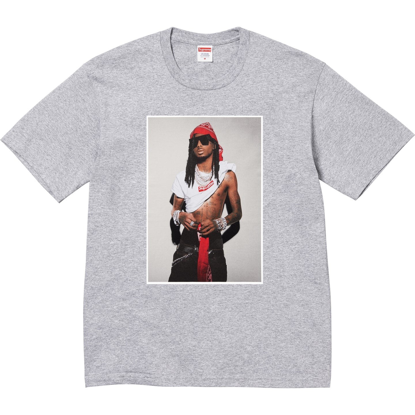 Supreme Playboi Carti Tee Grey Men’s Size XXL FW25 Brand New CONFIRMED ORDER
