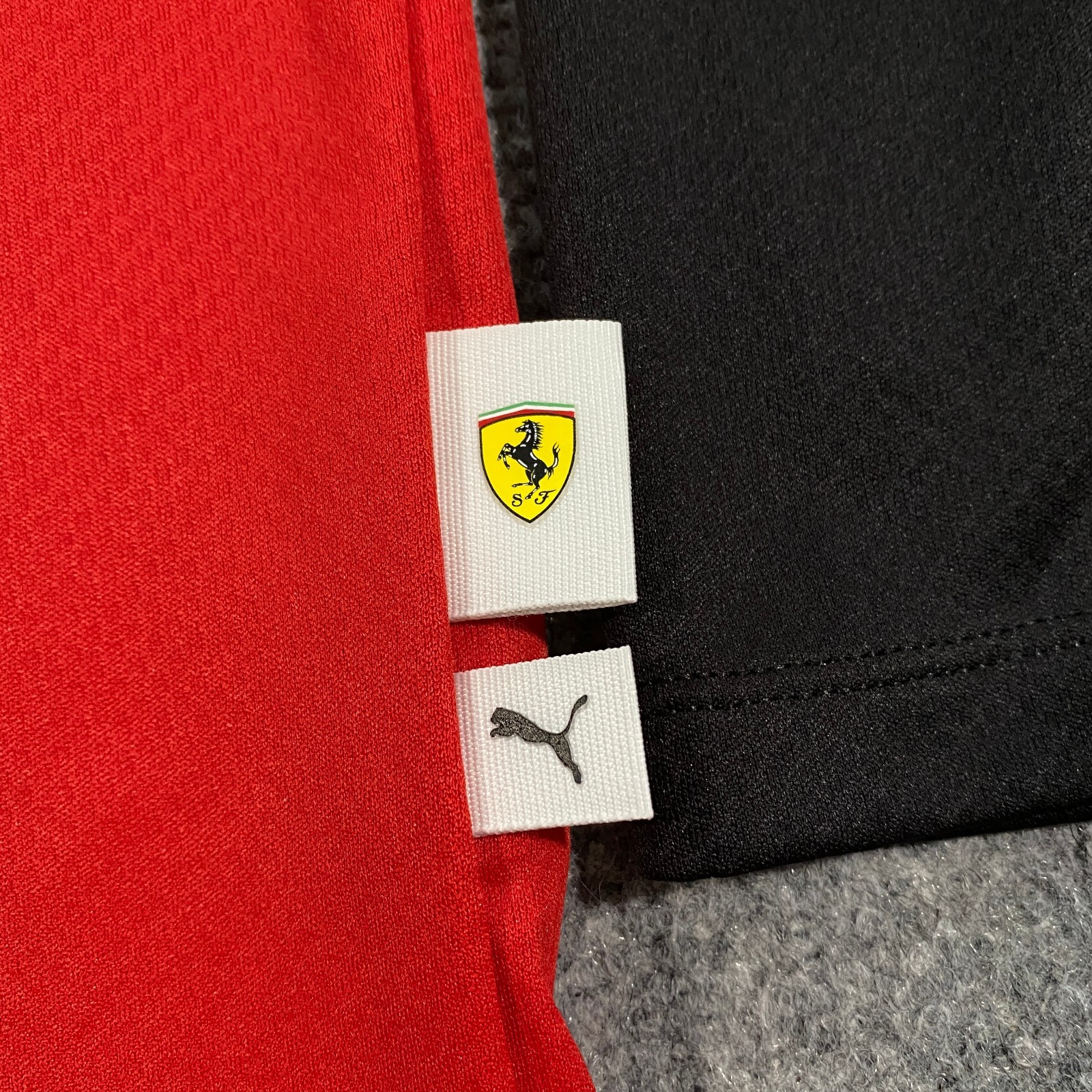 Puma Scuderia Ferrari Lifestyle Long Sleeve Jersey Shirt Adult L Black Red Logo gallery