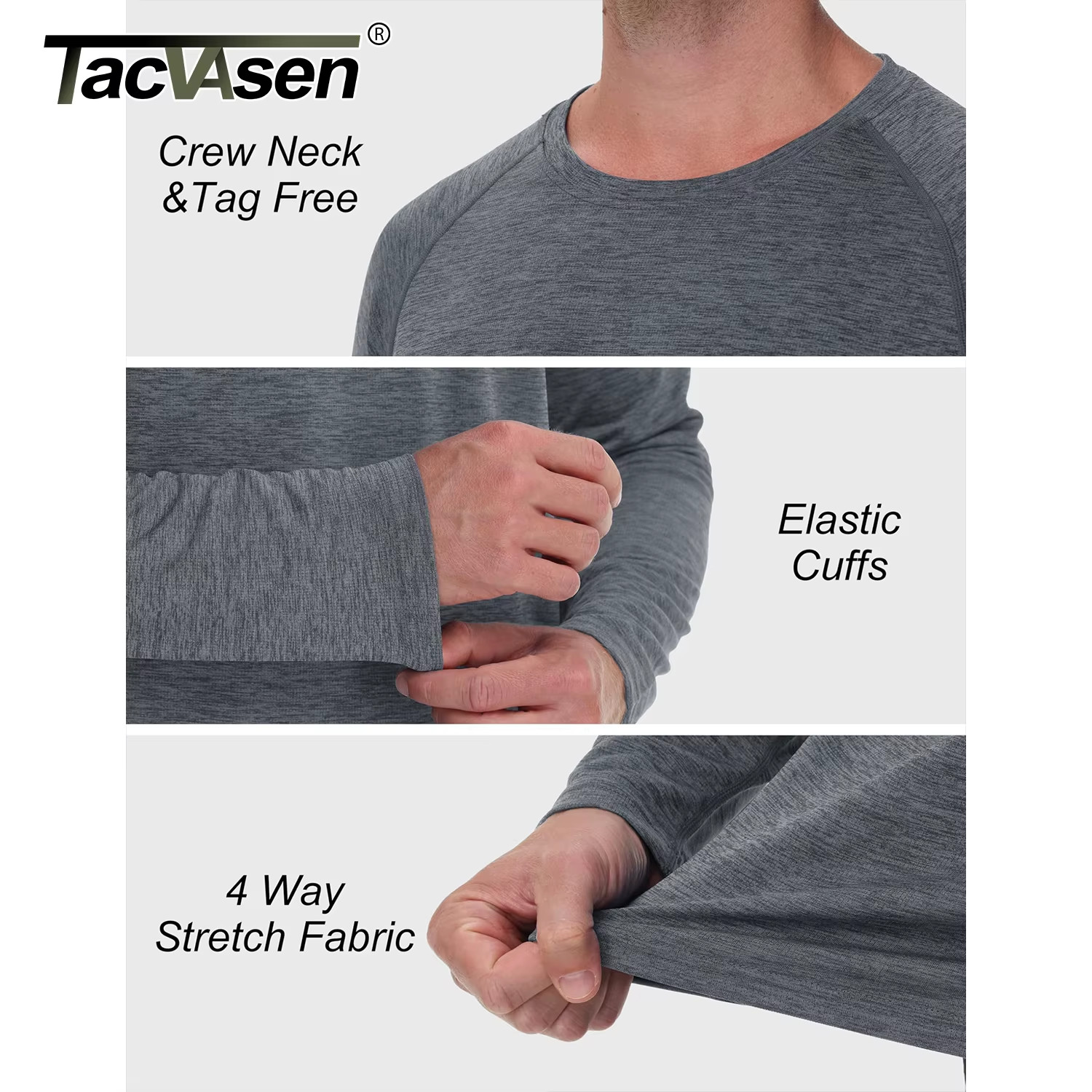 Mens Sports Shirt Long Sleeve UPF50+ Quick Dry Breathable Outdoor Fitness gallery
