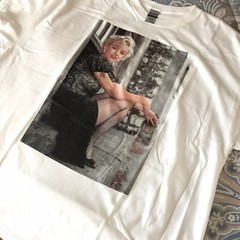 Marylyn Monroe Tee Shirt Size Large White Cotton SilkScreen Printed Front Image