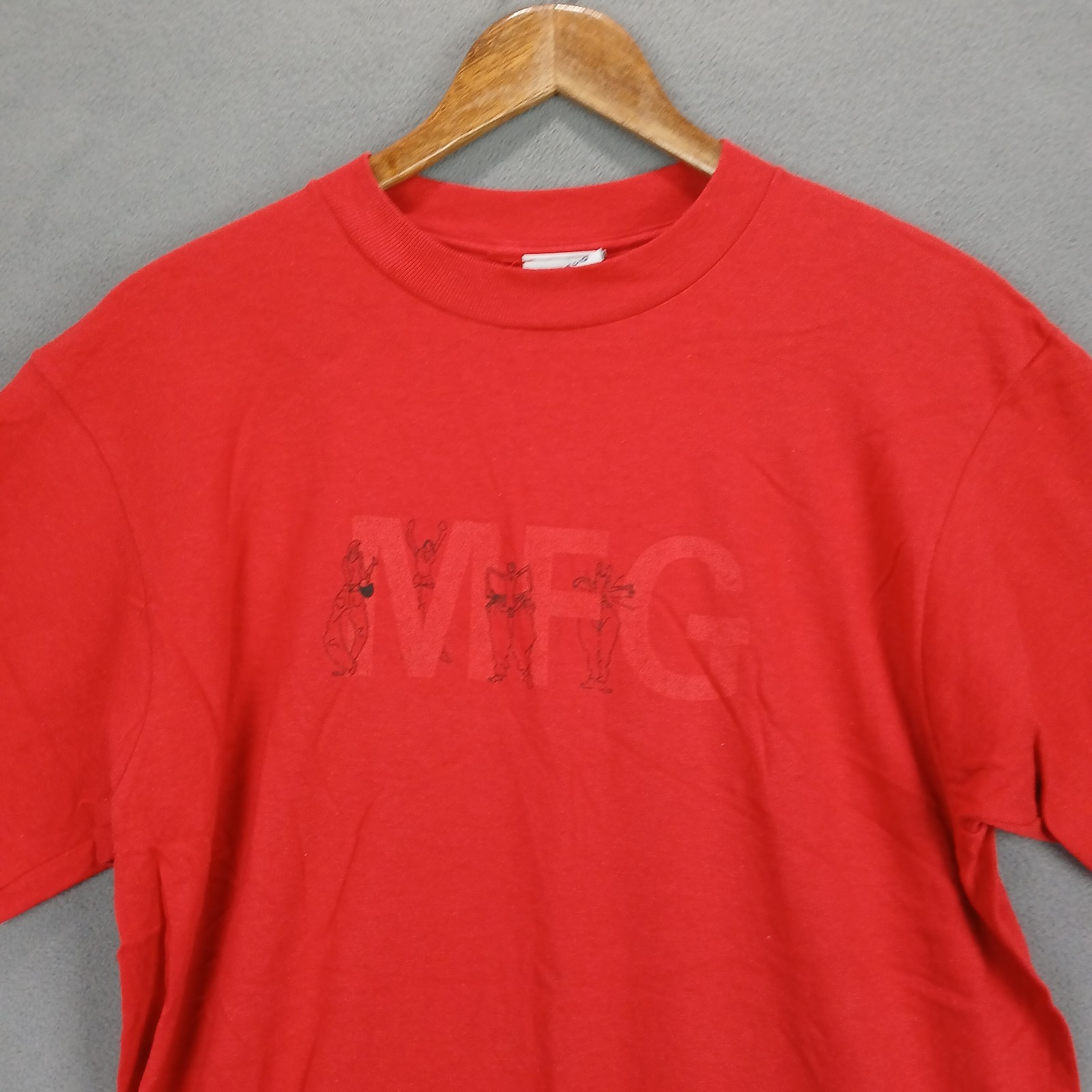 Vintage MFG Marithe Francois Girbaud T Shirt Men Medium Red Cotton Single Stitch gallery