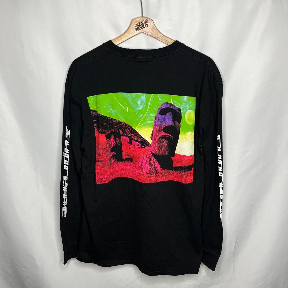 SS13 2013 Supreme NYC Easter Island Longsleeve Tee in Black L