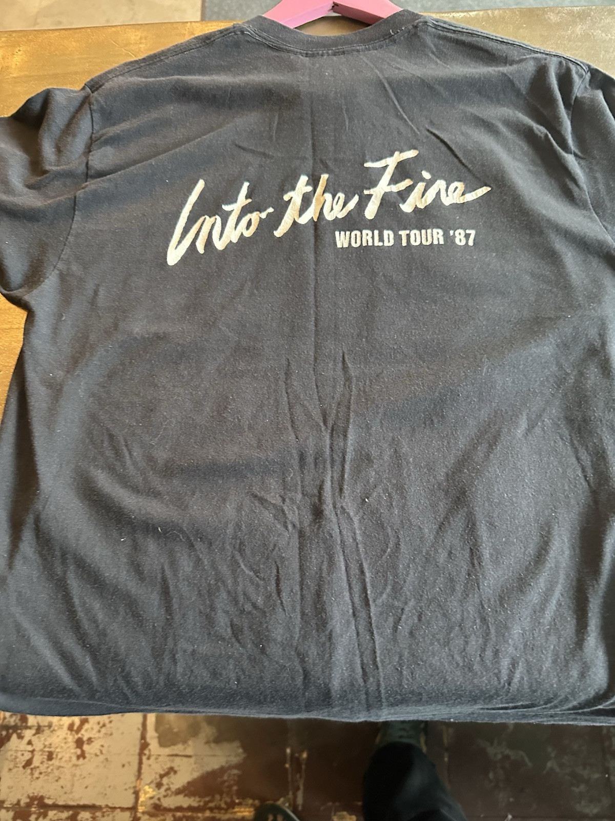 Bryan Adams Into The Fire Tour 87 Vintage Single Stitch T Shirt Medium TeeJays gallery