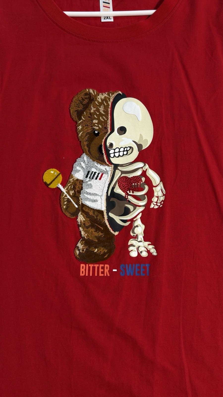 Fifth Loop Bitter-SweetSkeleton Teddy Bear Embroidered T-Shirt gallery