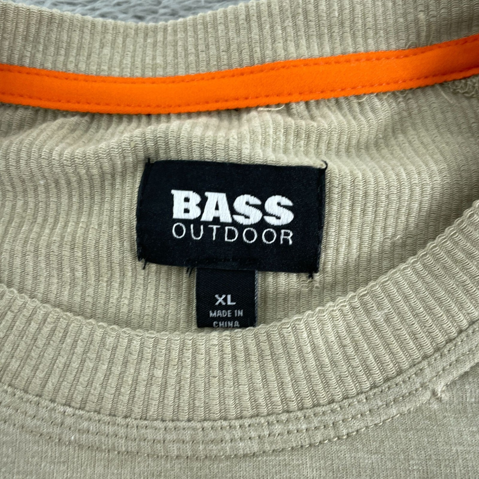 Bass Outdoor LS Utili-Tee Long Sleeve Shirt XL Tan NWT 1732 gallery