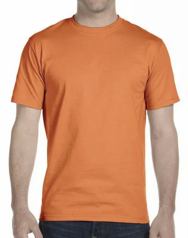 Hanes Men’s ComfortSoft Short Sleeve T-Shirt (4 Pack) Orange XL