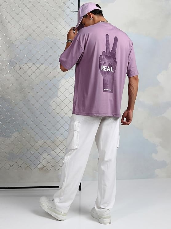 Men's Oversized Fit Tshirts | Printed | Half Sleeves | Round Neck Casual Tshirts gallery