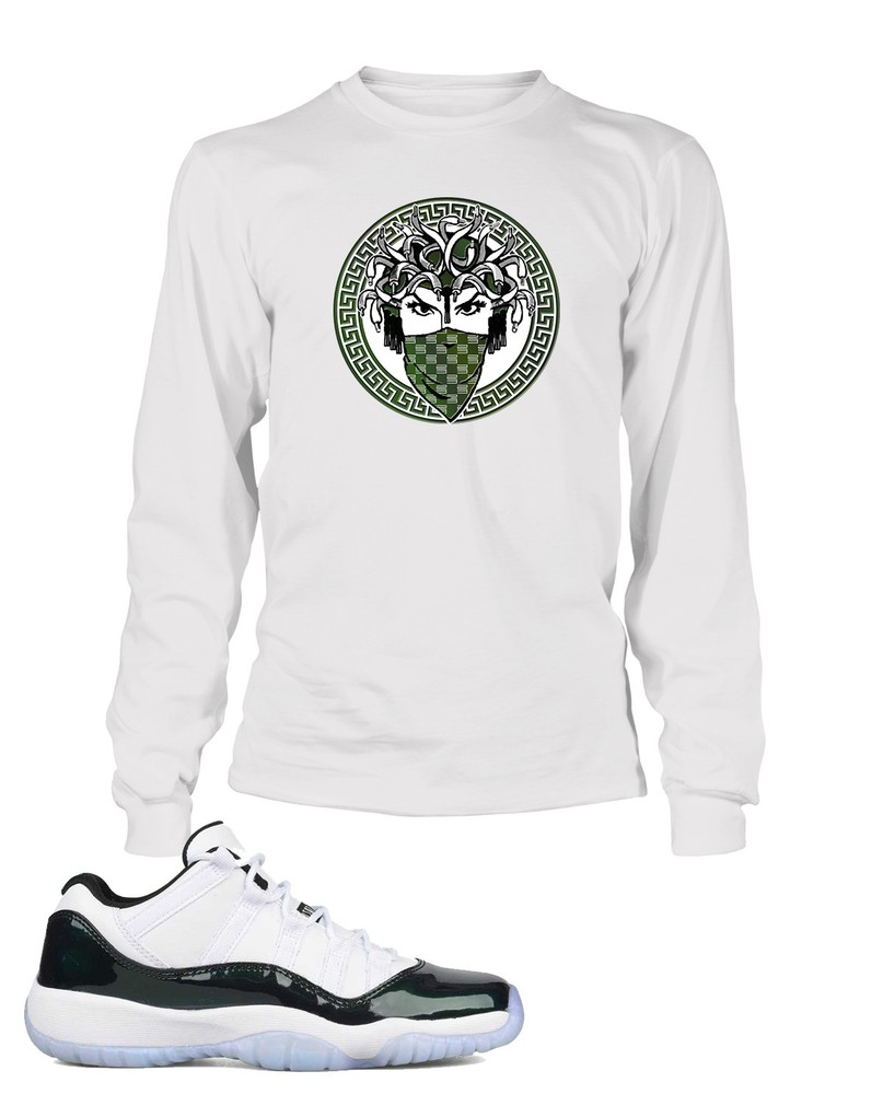 Mask One Tee Shirt to Complement Match Jordan 11 LOW EMERALD Shoe T