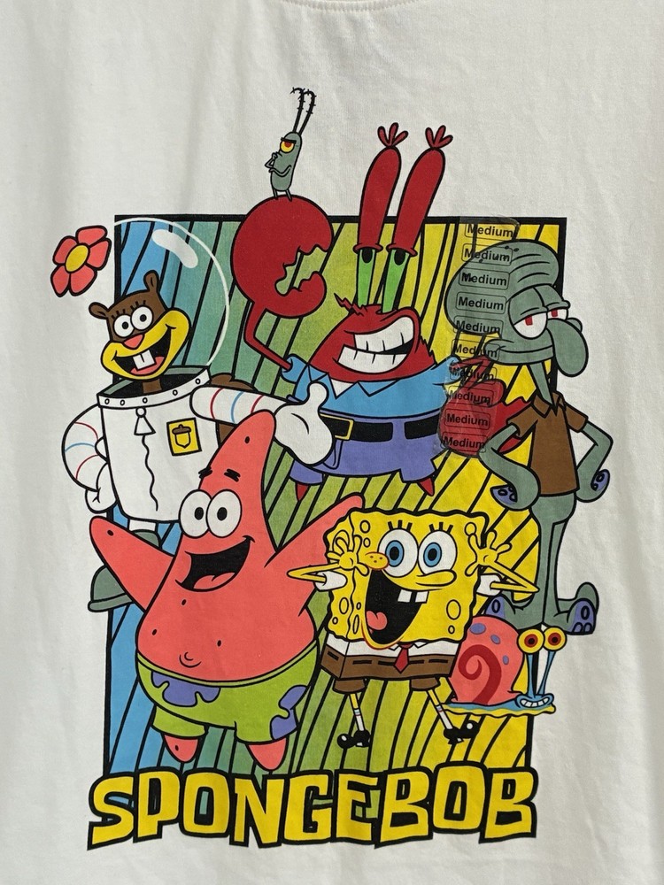 Nickelodeon SpongeBob Square Pants Sleeve T-Shirt NWOT Adult Medium
